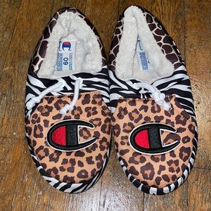 Champion Animal print moccasins Size 9